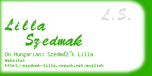 lilla szedmak business card